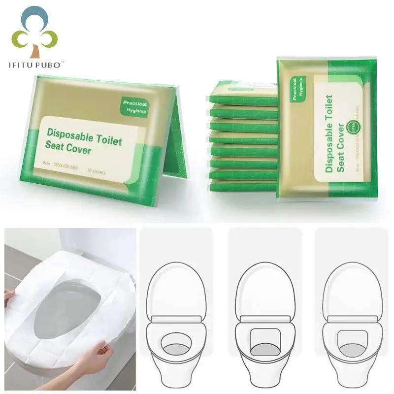 Disposable Paper Toilet Seat Cover - Alas Dudukan Toilet Kloset - Travel Toilet Seat