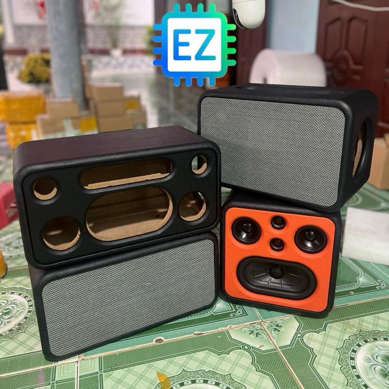 Thùng loa, box loa 2.1 bo cạnh cho combo Sub boombox 3 dùng cộng hưởng bọc da ecang hoàn thiện