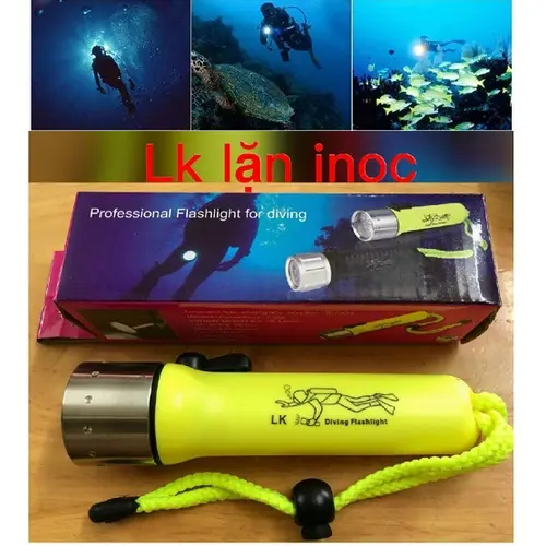 Đèn Pin CHO Thợ Lặn LK Siêu Sáng Dưới Nước Chống Thấm Nước ABS Nhỏ Gọn Đi Du Lịch Biển 3