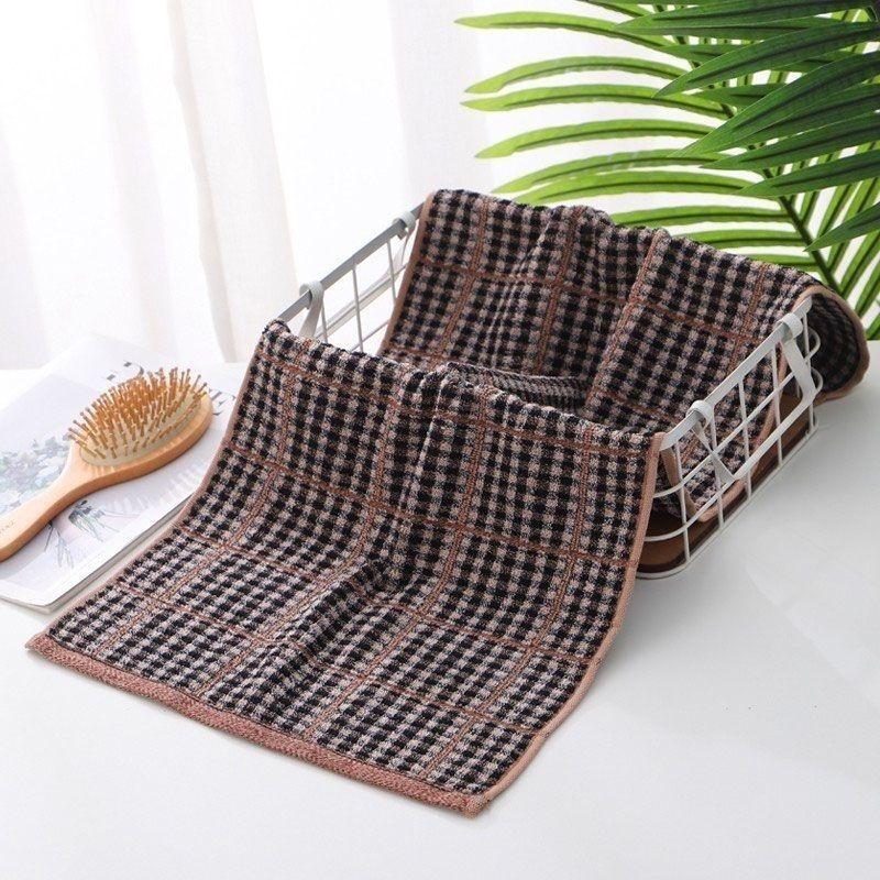 Khăn lau nhà bếp, tất cả bằng bông, kẻ sọc tối, thấm hút, chống vết bẩn, bông nguyên chất, khăn lau mềm, không xơ, 95% tỷ lệ khen ngợi 7
