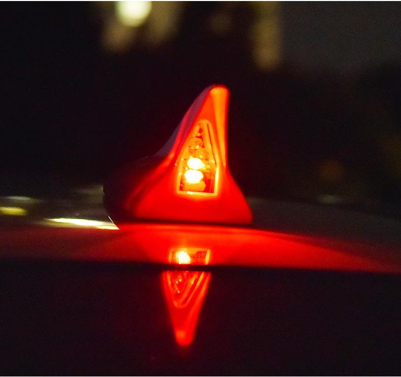 Product Introduction of Car decorative lights, solar shark fin antenna, roof tail modification lights, anti-rear-end collision LED flash 8 lights 16