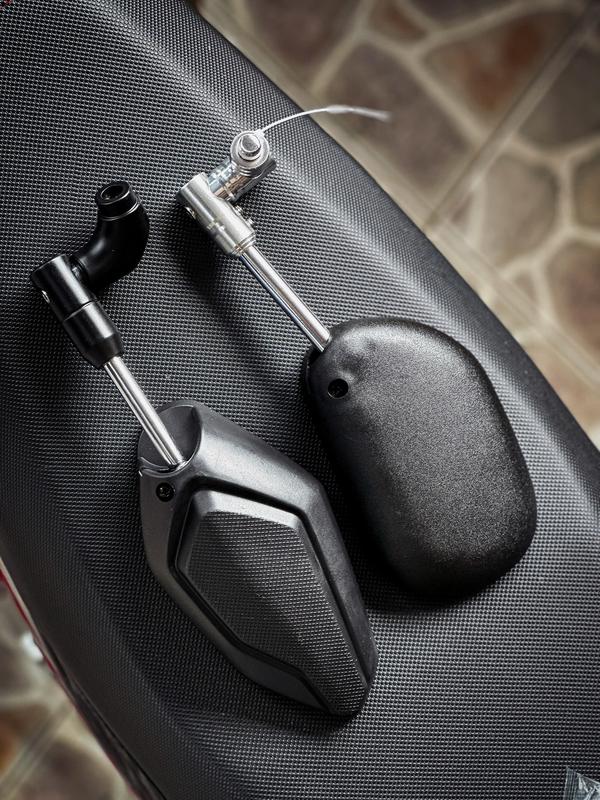 Kính H2C v3 , Spark xoay CNC 360 Độ , Kính gấp gắn được cho tất cả dòng xe Honda Yamaha 10li .