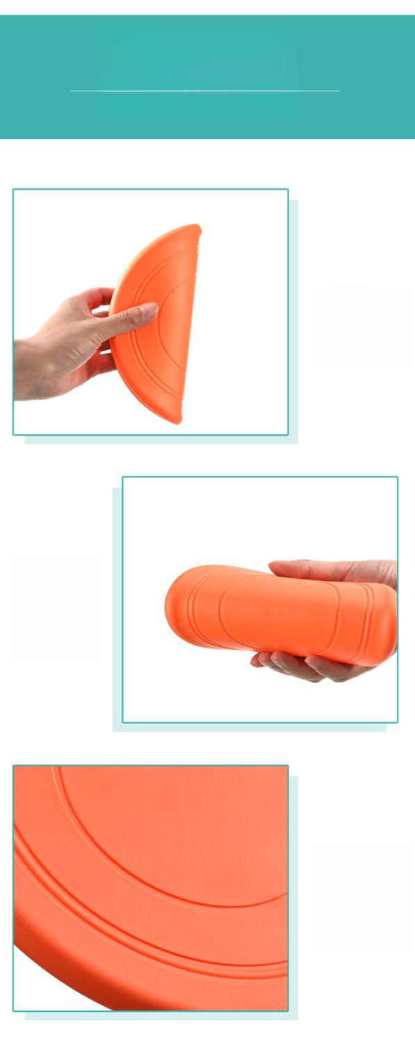 Product Introduction of Pet Toy Dog Frisbee Frisbee Dog Special Frisbee Silicone Pet Outdoor Interactive Training Floating Durable Toy 10