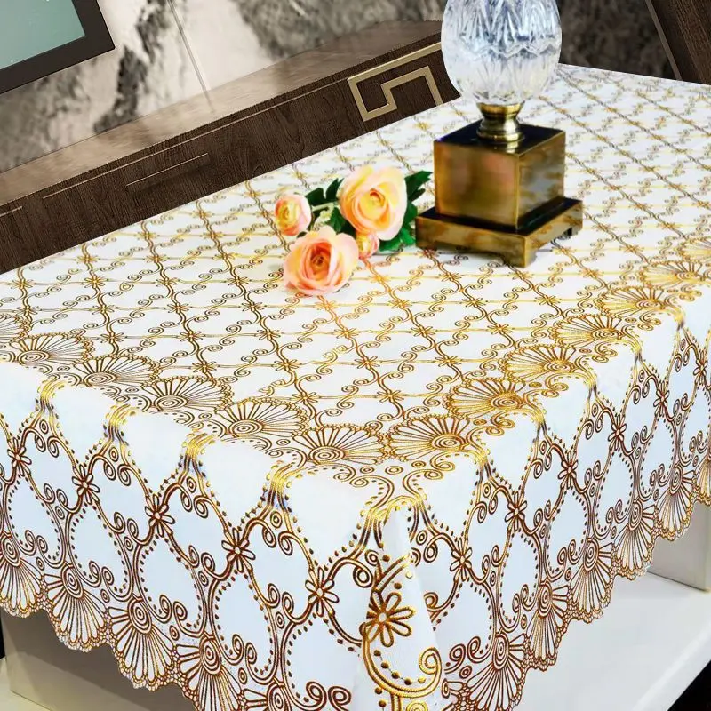 Khăn trải bàn PVC, phong cách cô gái trẻ, không thấm nước, chịu nhiệt và chống dầu, dùng một lần, đệm Bàn ăn, khăn trải bàn bằng nhựa gia dụng, đệm Bàn cà phê hình chữ nhật 2