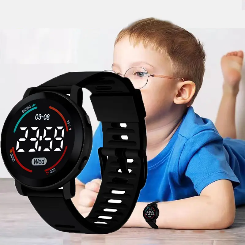 LED Digital Kids Watches Luminous Waterproof Sport Children Watch ...