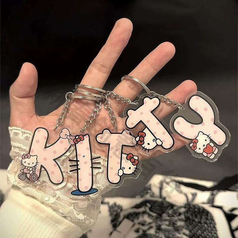 Chữ Cái Tiếng Anh Móc Khóa Hello Kitty Cặp Đôi