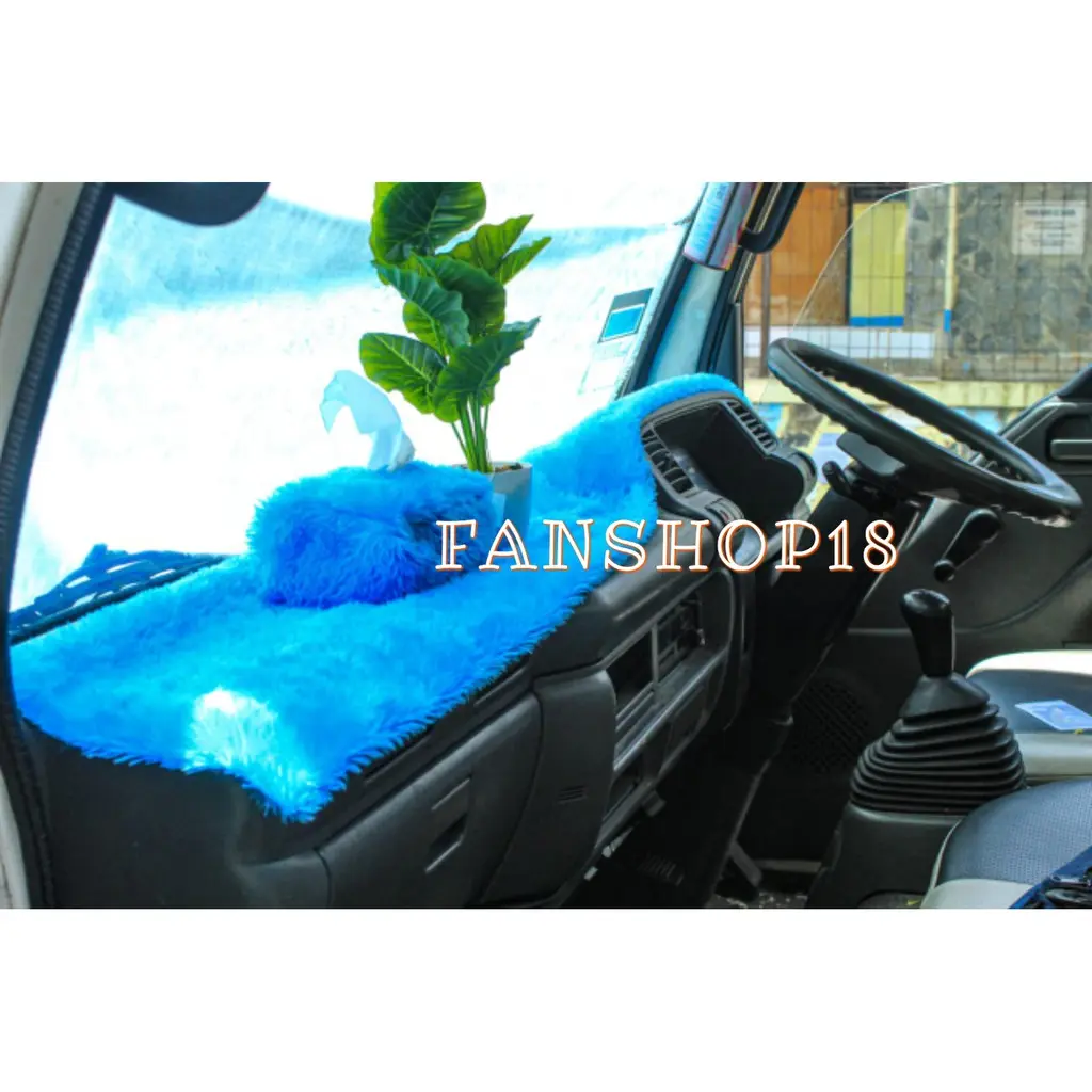Alas Dashboard Mobil Universal Bulu Rasfur Ukuran 150x50cm / Karpet Dashboard Mobil / Aksesoris Mobil