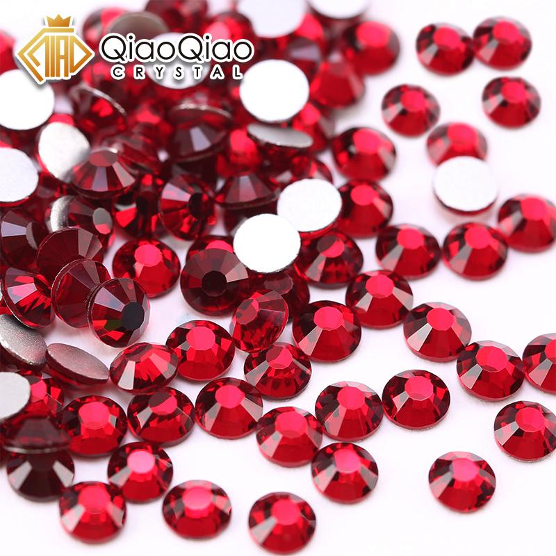 QIAO SS6-SS30 Siam Non Hotfix Rhinestones Nail Glitter Crystal - TikTok ...