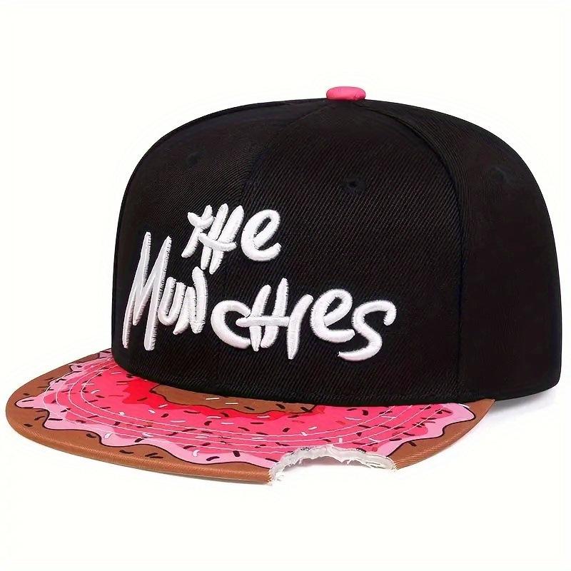 Mũ Bóng Chày, Dành Cho Nam Và Nữ, Có Vành Phẳng, Thiết Kế Donut Vành, Thời Trang, Thể Thao, Mũ Hip-Hop, Thêu, Mũ Phẳng, Thích Hợp Cho Thể Thao 2