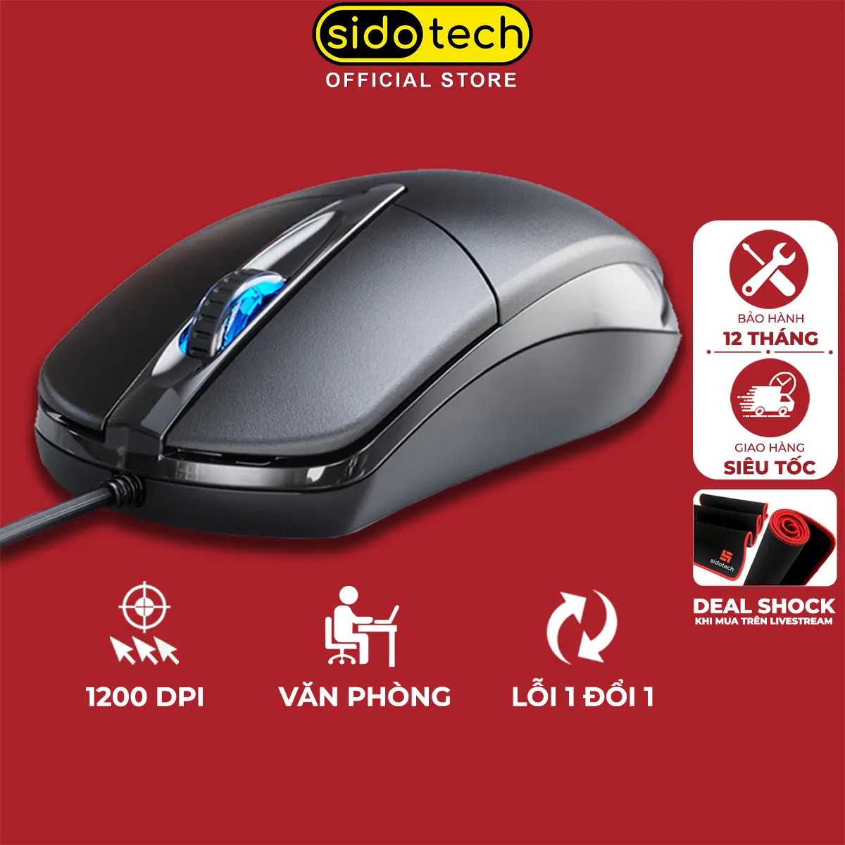 Chuột máy tính có dây SIDOTECH P20 dòng chuột vi tính gaming cho laptop máy tính văn phòng độ nhạy DPI 1200 có phiên bản chuột silent chống ồn chơi game cho game thủ | BigBuy360 - bigbuy360.vn Chuột máy tính có dây SIDOTECH P20 dòng chuột vi tính gaming cho laptop máy tính văn phòng độ nhạy DPI 1200 có phiên bản chuột silent chống ồn chơi game cho game thủ | BigBuy360 - bigbuy360.vn
