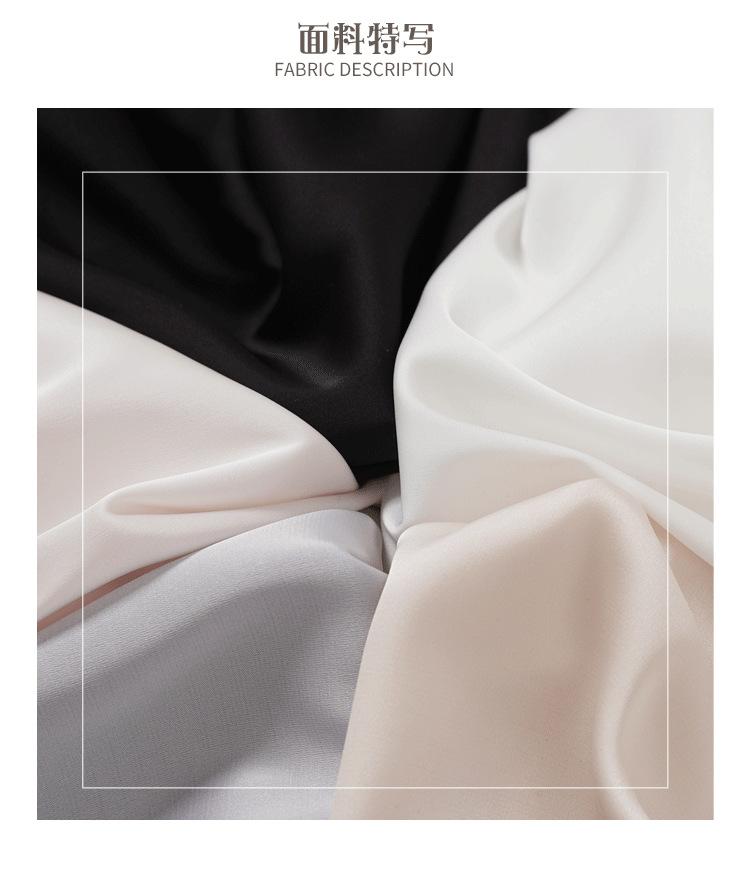 Product Introduction of Jer Qi Internet Celebrity Camisole Women's Summer V-neck Outerwear Suit Inner Real Silk Satin Slim Bottoming Shirt Fabric Fit 19