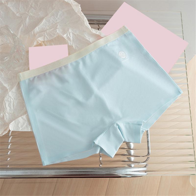 Product Introduction of dingzhenkeji13 【COD】 2025 comfortable breathable 7A Cotton Crotch Comfortable Breathable Girls Boxer Shorts Ice Silk Contrast Color Letter Elephant High Elastic Childrens Underwear Female 30
