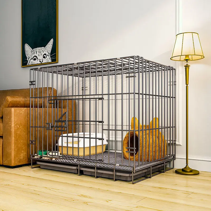 Cat Cage Household Indoor Cat Raising Super Large Free Space Cat Litter Foldable Villa Toilet Integrated Does Not Occupy