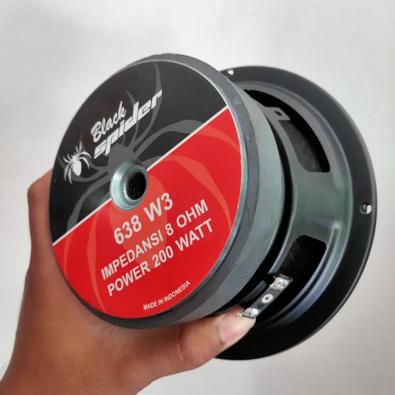 Speaker Midle Blackspider 6 inch Black Spider 638 W3 6" Original 1