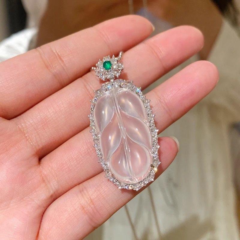 Vòng Cổ Lưỡi Dao Pha Lê, Bán Chạy, Dành Cho Nữ, Phong Cách Trung Quốc Mới, Phong Cách Hợp Xu hướng Quốc Gia, Vòng Cổ Thanh Lịch Sang Trọng, Dây Chuyền Xương Đòn Phong Cách Cổ Trang 6
