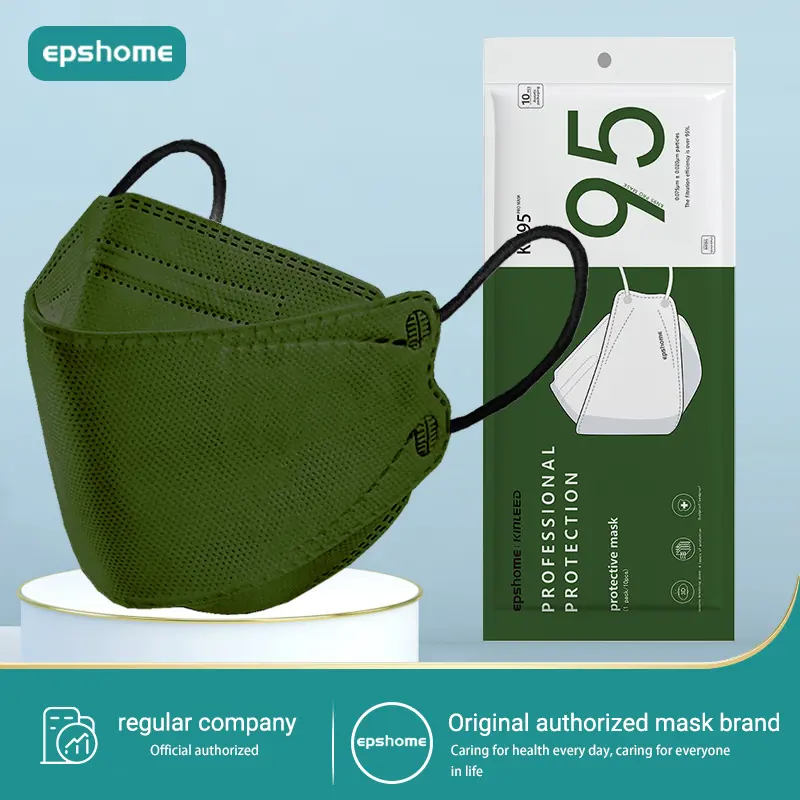 EPSHOME KF94 Korean 50 Pcs Face Mask Non-woven Protection Filter 3D Anti Viral Mask Korea Style good quality Healthcare Protective