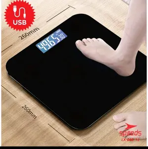 speeds timbangan badan mini digital hitam polos