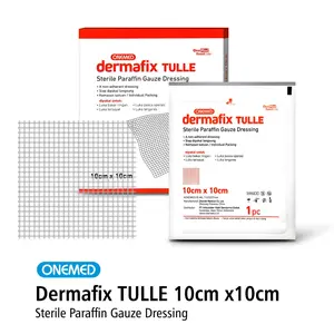 ONEMED - Dermafix Tulle 10 x 10 Cm Paraffin Gauze Onemed Box Isi 10Pcs | P3K