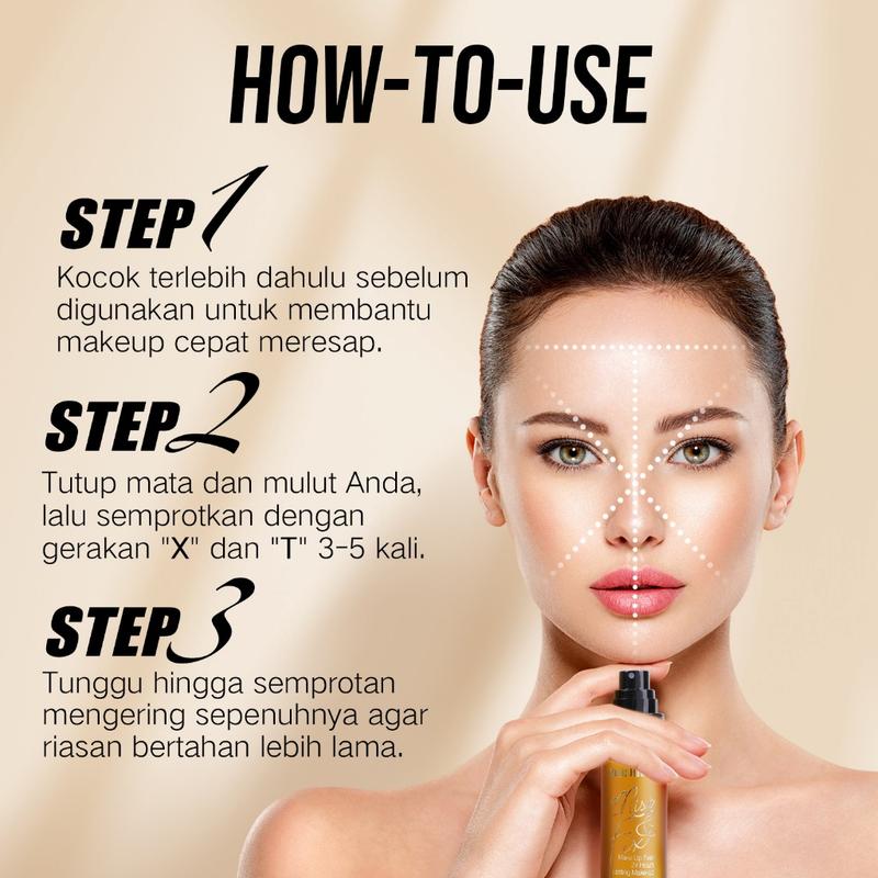 Music Flower Set: Radiance Velvet Liquid Foundation Powerstay 18H Matte Base + Moisturizing Setting Sprayx Makeup 8