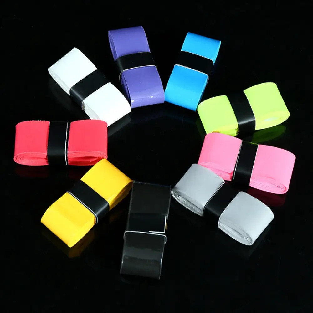 Colorful Shock Absorption Sticky Tennis Racket Over Grip Grip Tape Sweatband Sport Fishing Rods Sweat Band Anti-slip Accessory Anti Slip Tennis Racket Sweatband Outdoor Training