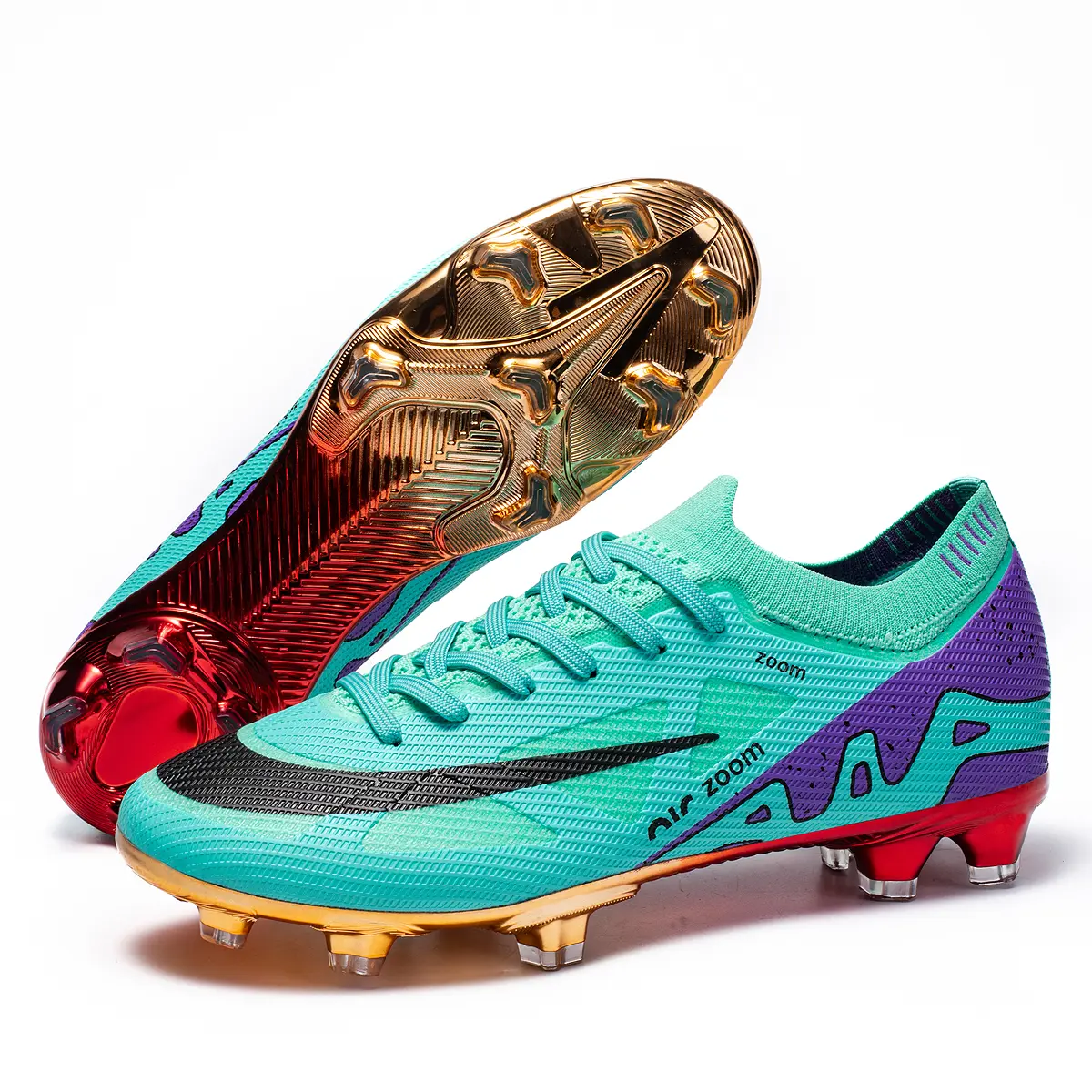Kasut Bola Sepak, Profesional, Untuk Lelaki, Kasut Bola Sepak Rendah, FG, Sesuai untuk Latihan Rumput Kanak-kanak, Sneakers Bola Sepak, Anti-Gelincir, But Cleats Buku lali