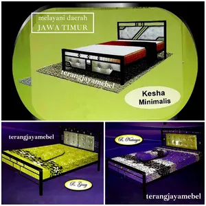 Ranjang Besi Kesha Minimalis 120,160,180 x 200 Matras Pillowtop Bed Set Kasur Busa Olympic Central Uniland Bigland Dream Latex Topper Memory Foam Deluxe Boxy SuperFit INTHEBOX Full Set Tempat Tidur Mewah Divan Tebal Mewah Penyangga Leher Punggung Terakit