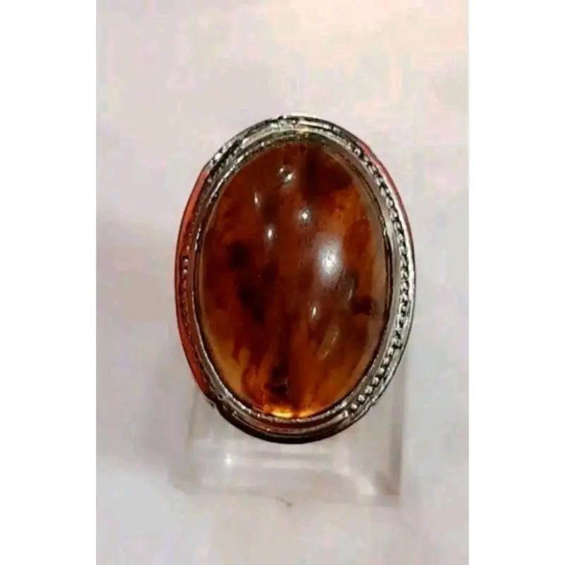Cincin akik getah katilayu disenter tembus 3