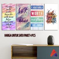 Gambar HIASAN DINDING SET ISI 4 KAYU QUOTE MOTIVASI PAJANGAN DINDING DAUN WALL DECOR (1 SET ISI 4) Gantungan Paku - O27 dari Apolito Kota Malang 5 Tokopedia
