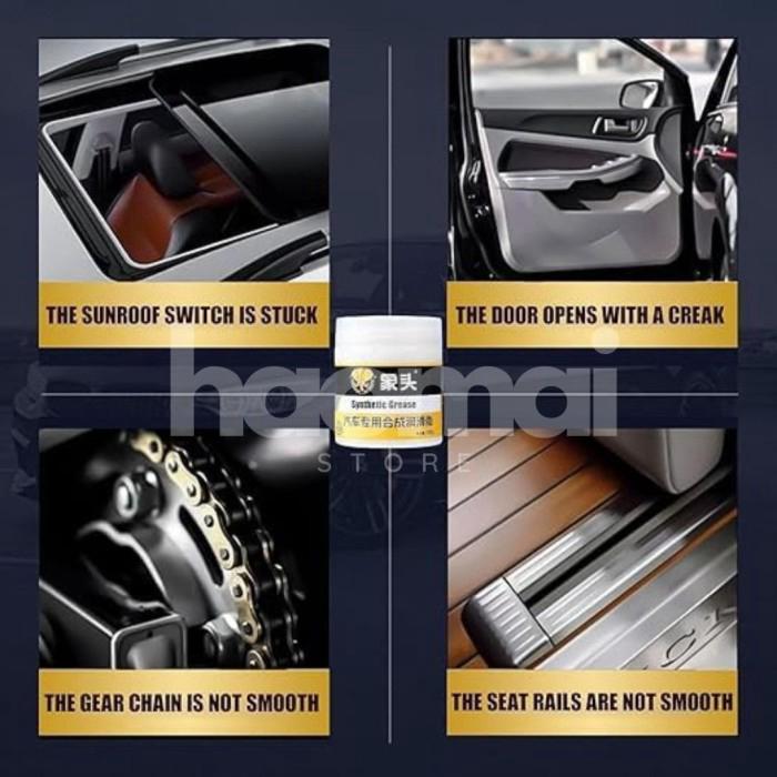 Grease Gemuk Putih Sintetis Multifungsi Pelumas Engsel Pintu Rel Sunroof Spion Hidrolik Mobil Motor Synthetic Grease 3