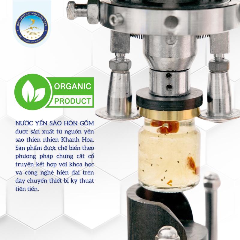 [Hộp 1 Hũ x 70 ml] Nước Yến Sào Đông Trùng Hạ Thảo - Yến Sào Hòn Gốm Chính Hiệu Khánh Hòa -HG SALANGANES NEST 1