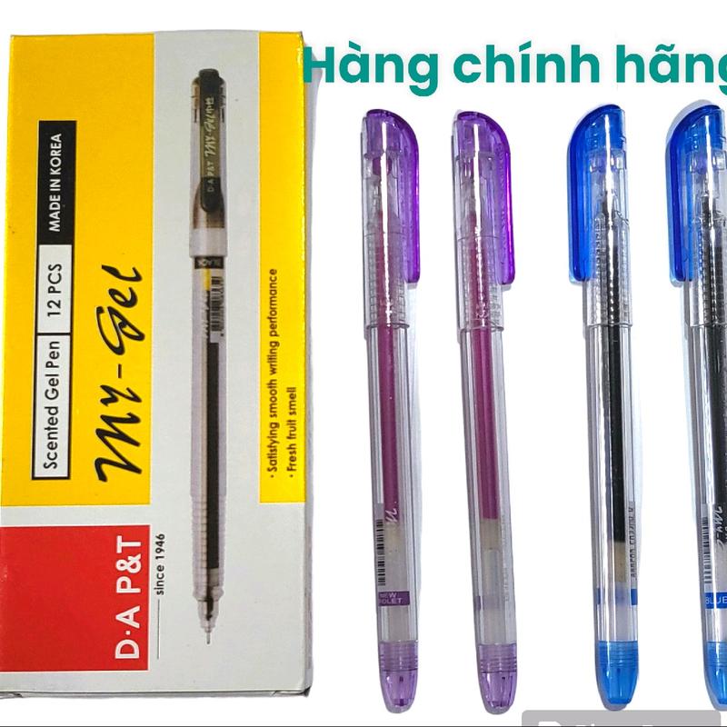 Bút mực nước Mygel xanh tím sx tại Hàn,bút mực học sinh