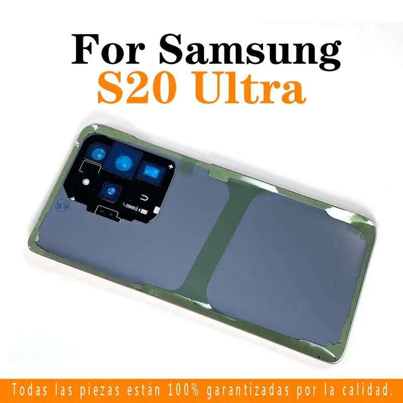 Vỏ nắp pin lưng, dành cho Samsung Galaxy S20 G980, S20 + Plus G985, S20 Ultra G988, có LOGO, kính pin, nắp lưng, vỏ cửa sau, bộ phận thay thế, với khung và dụng cụ ống kính 8