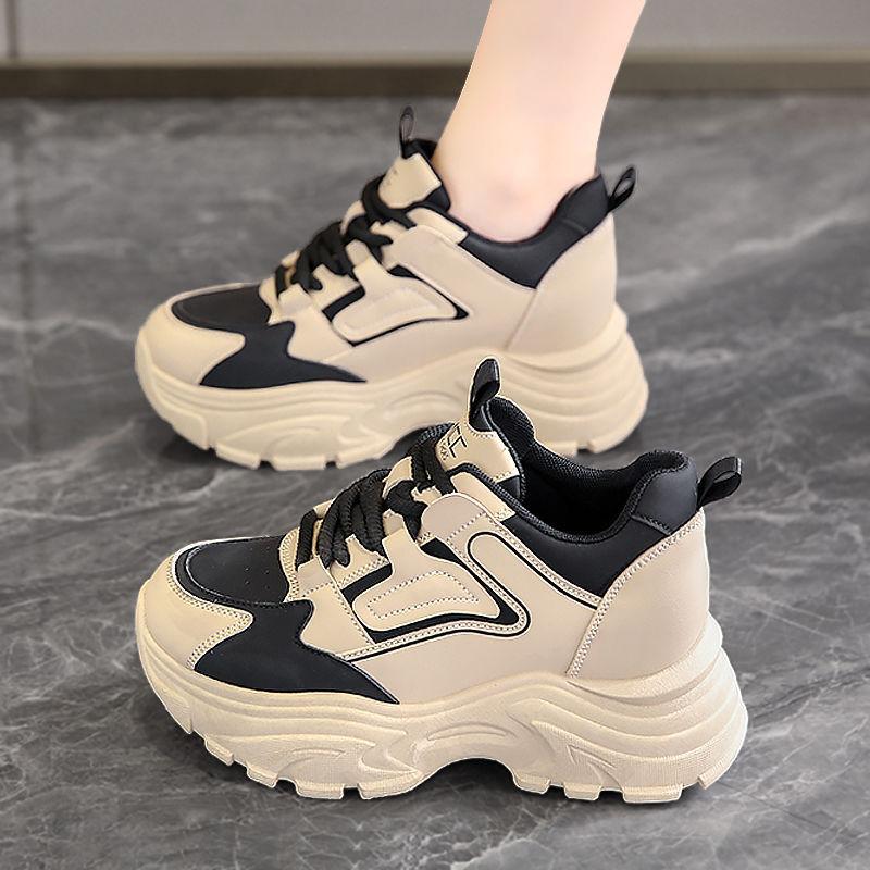 Product Introduction of Dad Shoes Women 2024 New Spring Slim Feet Light Sneaker Thick Bottom Height Increasing Insole Small Dad Shoes Women Girl Footwear 15