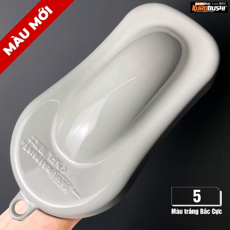 sơn xịt màu trắng bắc cực 5 samurai 400ml