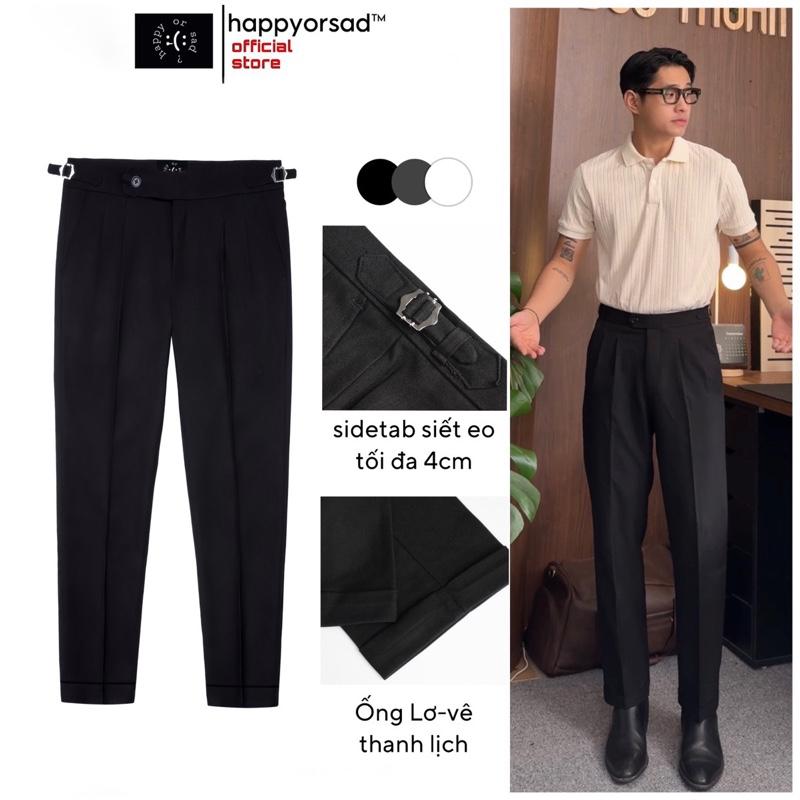 Quần Âu Nam Sidetab Cạp Cao Siêu Giữ Li Chống Nhăn HAPPYORSAD ( Sidetab Linen Trouser  Pants HOS SS1 - Menswear )