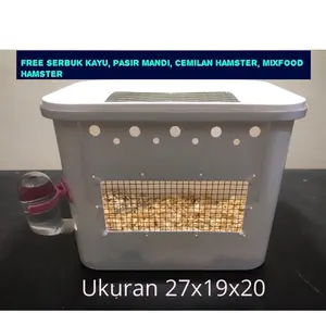 Kandang Hamster dan Reptil minimalis Ukuran 27x19x20cm