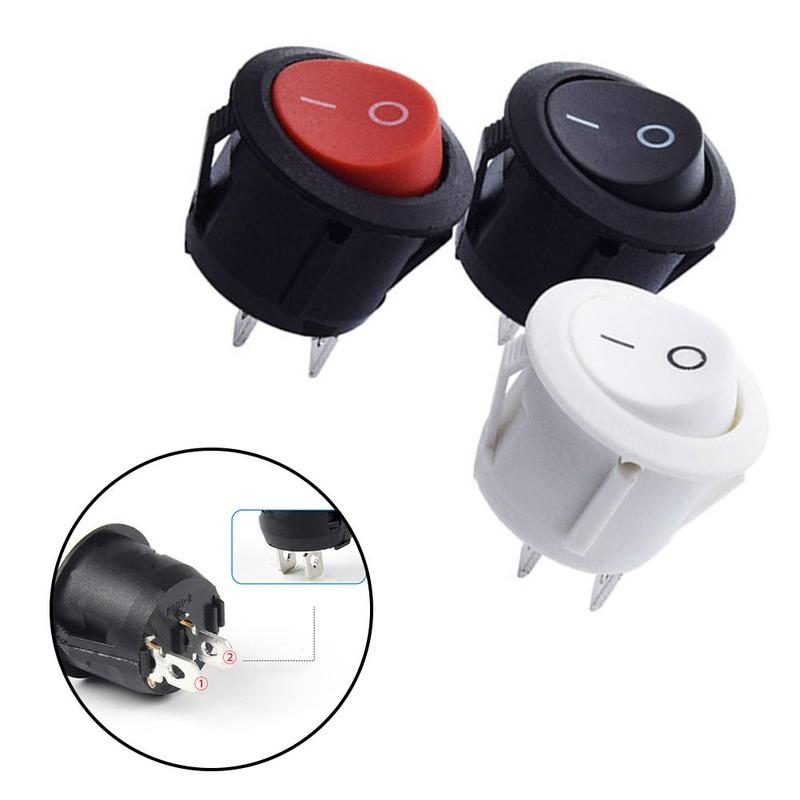 Suis Rocker Bulat, 12v, 2PCS, Hidup / Mati, 2 Pin, SPST, Sesuai ...