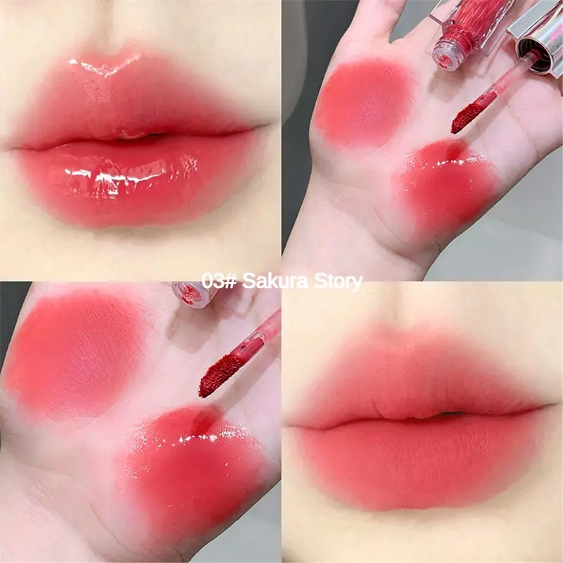 Son Kem Lì Gương 2 Trong 1, Gấu Gege, Son Kem Hai Đầu Đầy Màu Sắc, Son Bóng Dưỡng Ẩm, Son Môi Tráng Gương Không Dính, Nhanh Khô, Không Dễ dính, Mật Ong Môi, Tăng Cường Màu Sắc, Độ Đầy Đủ Tự Nhiên Và Trang Điểm Môi Bóng 6