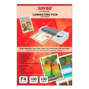 Plastik Laminating / Laminating Film Folio isi 100 lbr - JOYKO ^^
