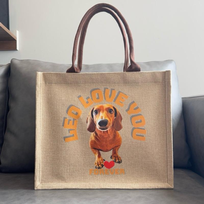 Túi xách Bé Leo May Mắn chất liệu vải đay dày, bền màu kem kích thước 35x30x15