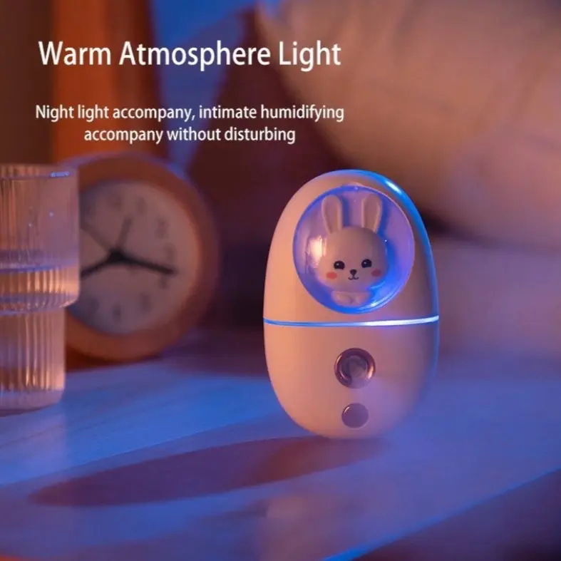 Mini Nano Spray Facial Humidifier Cute Pet Handheld USB Water Replenishment Instrument Face Steamer 35ML Spray Mist Sprayer 801 1