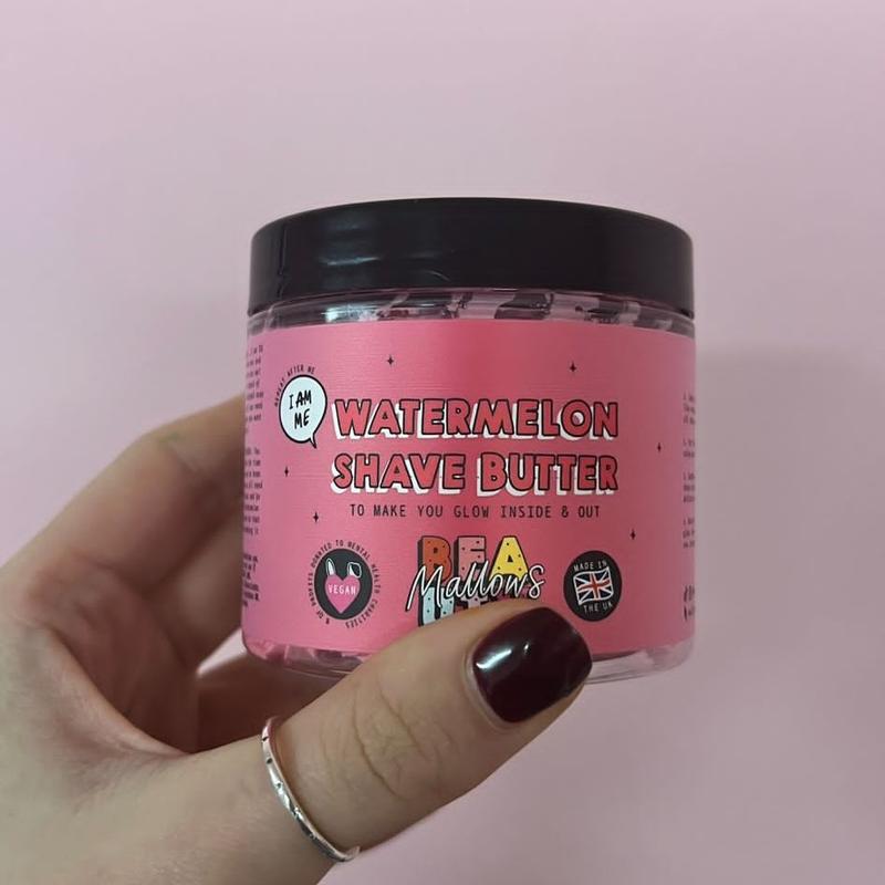 Mallows Beauty Watermelon Shave Butter - Nourishing Foam Cleanser for Smooth Skin - Aftershave 3