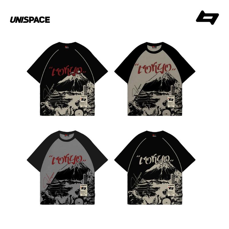 Áo thun local brand By UniSpace tay lỡ form rộng unisex nam nữ Tokyo