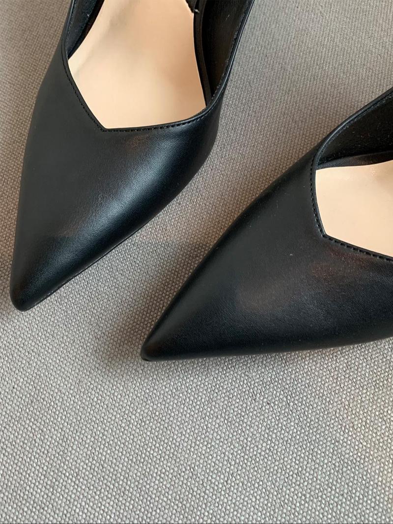 Product Introduction of Women's Solid Color Heels, Elegant Pointed Toe High Heels for Party, Daily Clothing Decor, Shoes for Women, Footwear 8