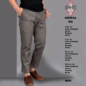 Celana sirwal pria dewasa pakaian muslim pria sirwal kantor celana panjang pria terbaru