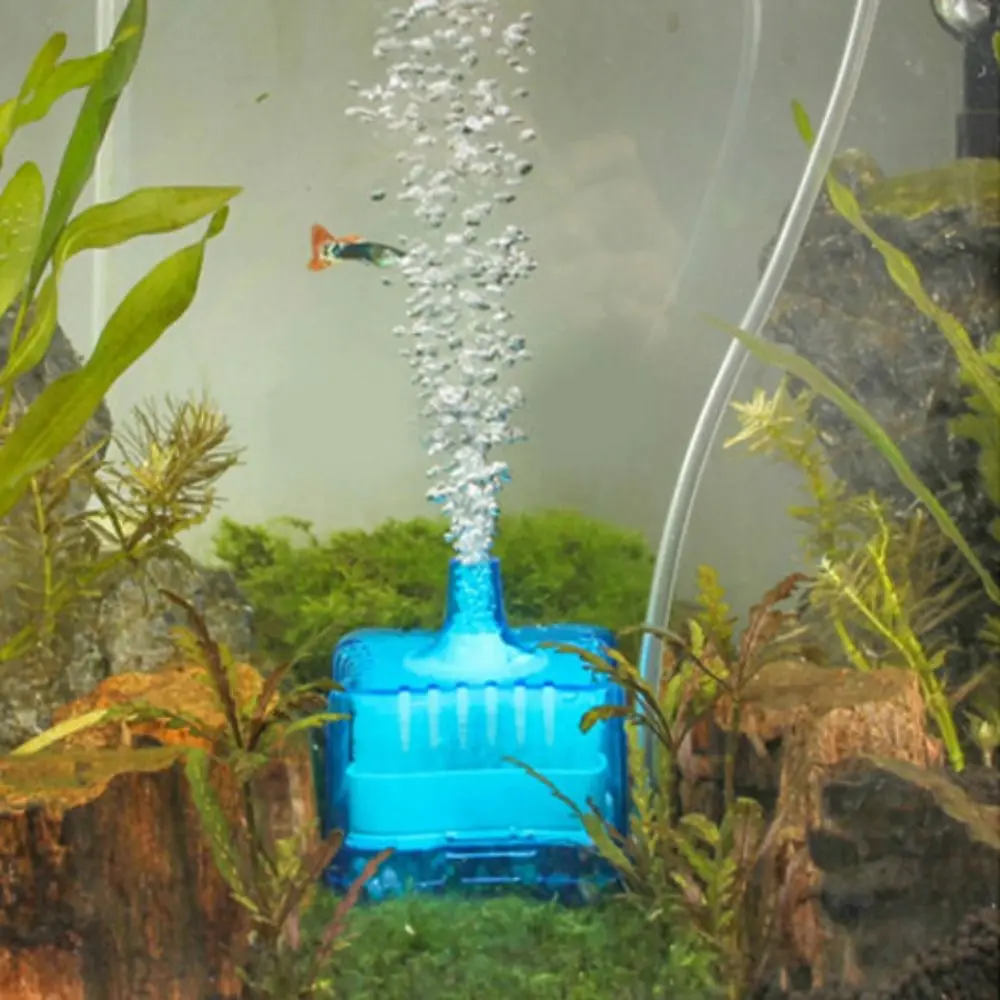 Multi Layer Filtering Pneumatic Biochemical Filter Fish Tank Oxygenating Filter Colorful Plastic Circular Oxygen Pump Filter Fish Tank Corner Filter Water Biological Filter for For Fish Tank