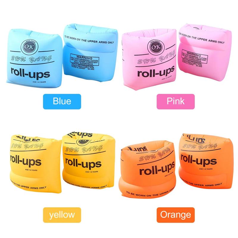 Product Introduction of 2PCS Adult Kids Swimming Inflatable Arm Rings Portable Floating Circle Sleeves Pool Buoy Armbands Swimming Pool Equipment 22