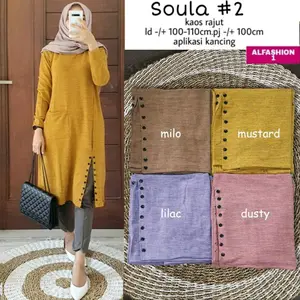 TKG - SOULA#2 TUNIK Atasan kekinian Tunik Wanita Kaos Knite by Fashion Solo
