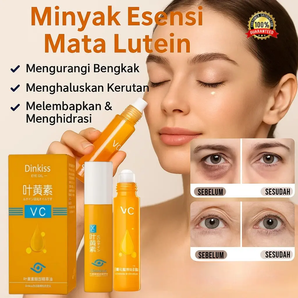 Minyak mata lutein minyak esensi mata / memperbaiki kusam, mengurangi garis-garis mata dan lingkaran hitam, krim anti kerut/Firming Eye Cream Lutein Lighten Eye Lines Eye Serum Oil Remove Eye Bags Soothing Dullness Eye Cream