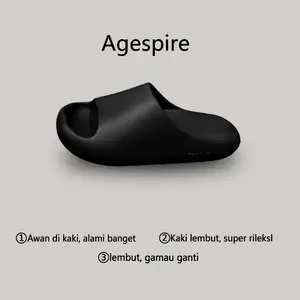 2025 Sandal Selop EVA penawaran khusus cloud bounce cat paw sandal anti-selip nyaman bagian bawah lembut dalam di luar ruangan pria dan wanita pasangan beraneka warna kualitas panas gaya panas hitam putih shoes pantai sendal